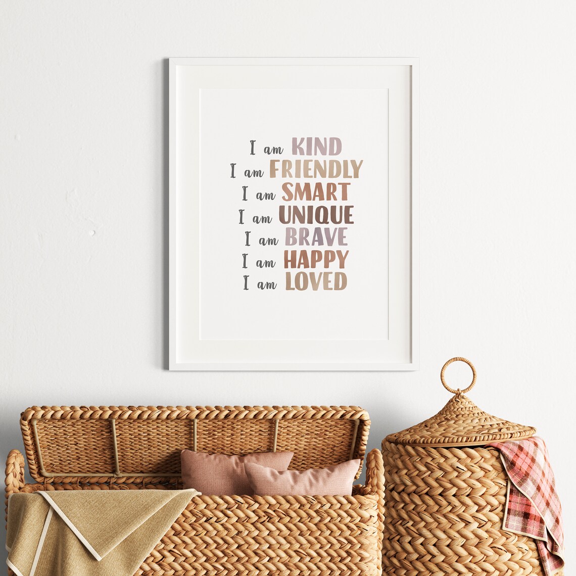 Daily Affirmations Montessori Educational Poster Art Print - Image 3