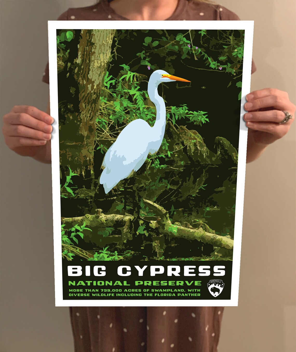 Big Cypress National Preserve Vintage Travel Poster - Image 2
