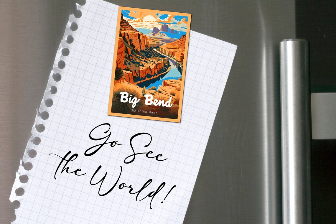 Big Bend National Park Vintage Style Travel Poster - Image 2