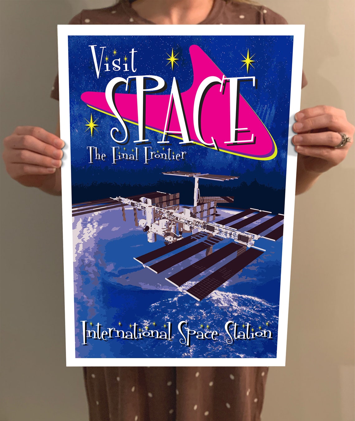 Visit Space The Final Frontier International Space Station Poster - Image 2