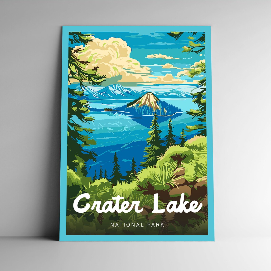 Crater Lake National Park Designer Series Poster