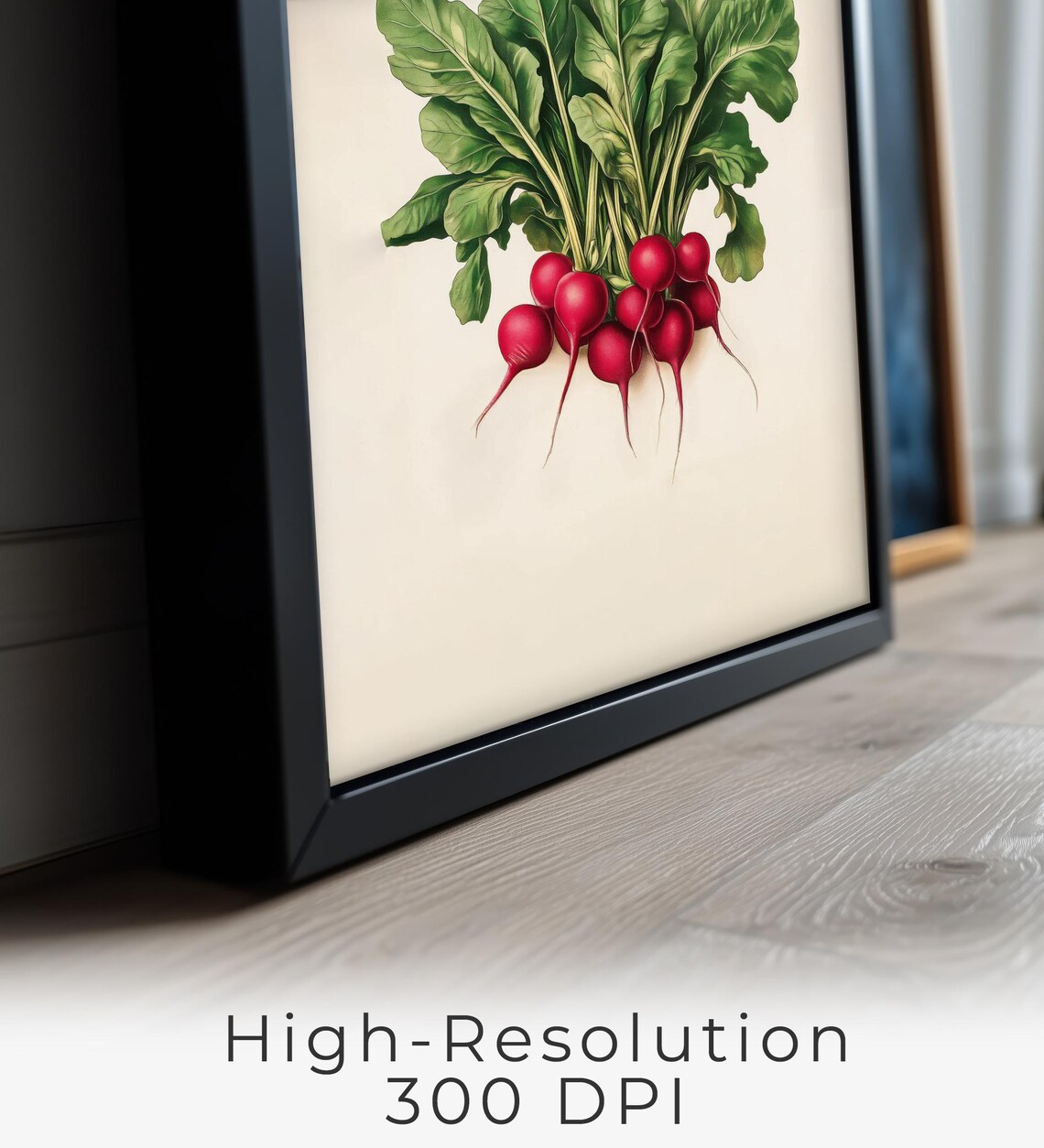 Radish Wall Art Modern Vegetable Kitchen Decor Illustration Rustic Farmhouse Style Instant Print Iv12 - Image 2