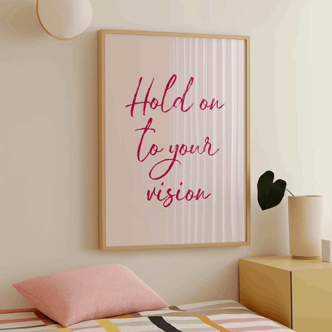 Hold On To Your Vision, Motivational Quote Poster - Image 2