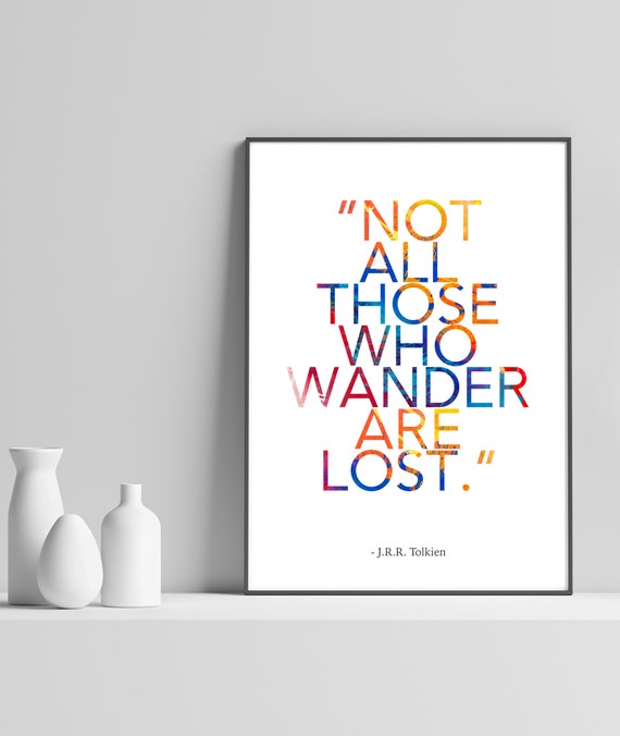 Tolkien Quote Art Print, Inspirational Wall Decor