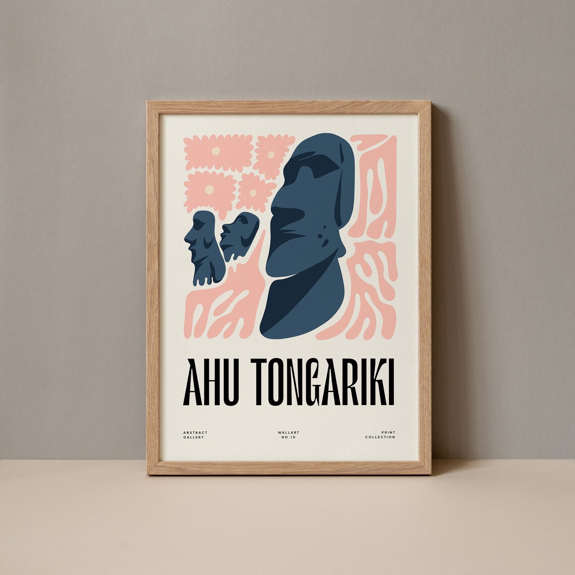 Ahu Tongariki Moai Easter Island Abstract Gallery Art Poster