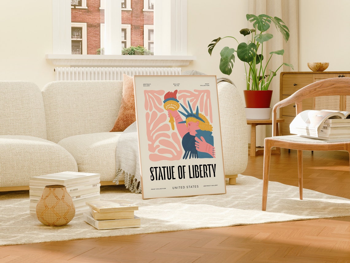 Statue Of Liberty New York City Poster Statue Of Liberty Print Statue Of Liberty Nyc Poster Statue Of Liberty New York City Travel Poster - Image 3