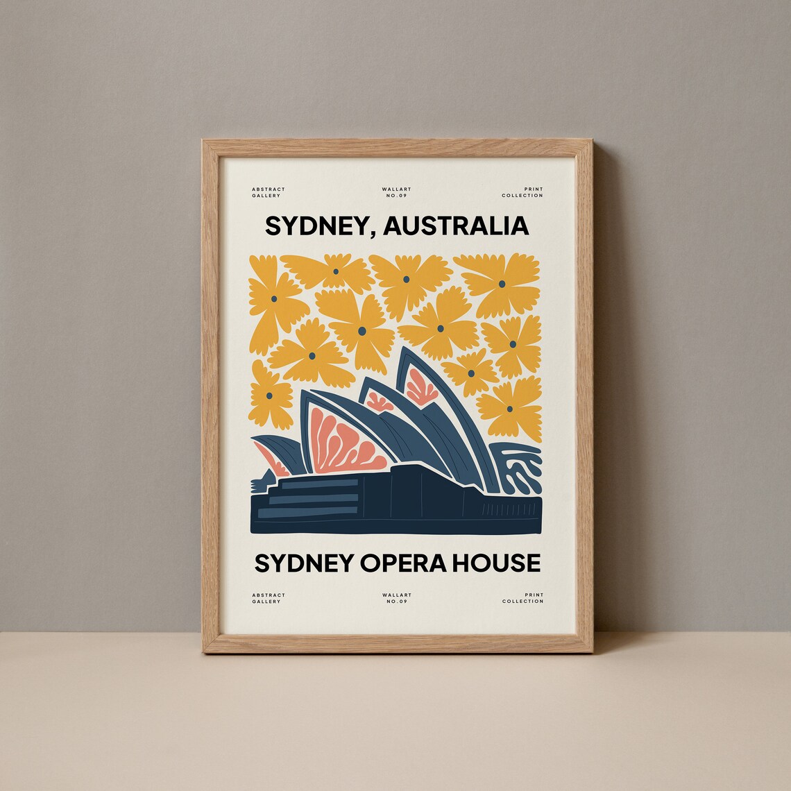 Sydney Opera House Australia Abstract Gallery Print Floral Design
