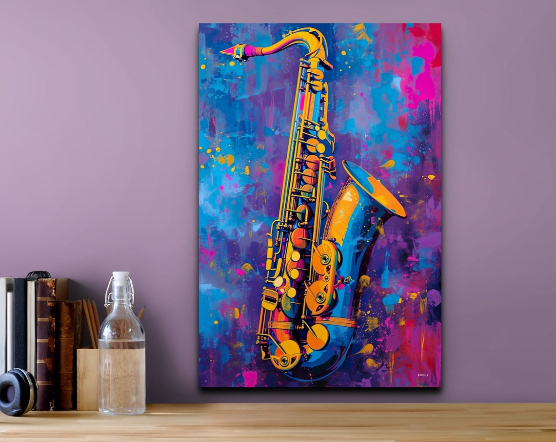 Pop Art Saxophone Art Print
