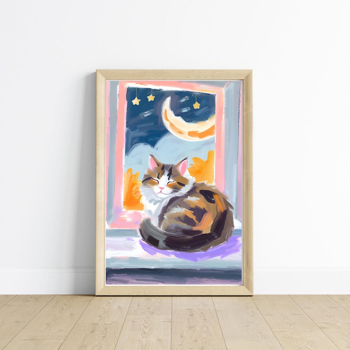 Starry Night Ragdoll Cat, Cozy Cat Lover Gift