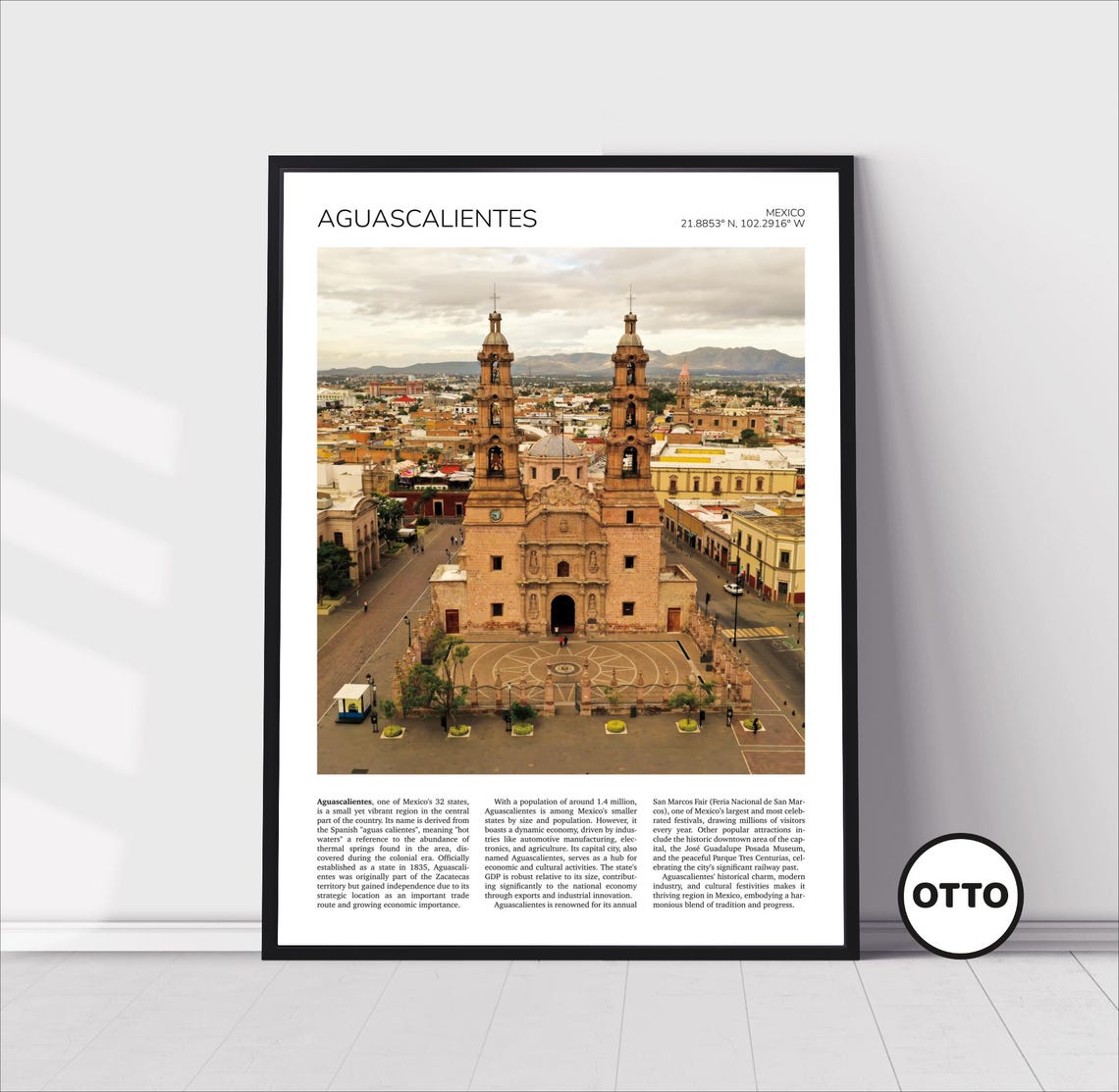 Aguascalientes Wall Art Aguascalientes Home Decor Print Cathedral Art Travel Poster Artful Photo Travel Gift Memento Idea Mexico