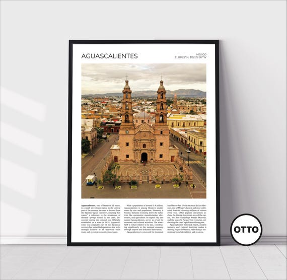 Aguascalientes Wall Art Aguascalientes Home Decor Print Cathedral Art Travel Poster Artful Photo Travel Gift Memento Idea Mexico