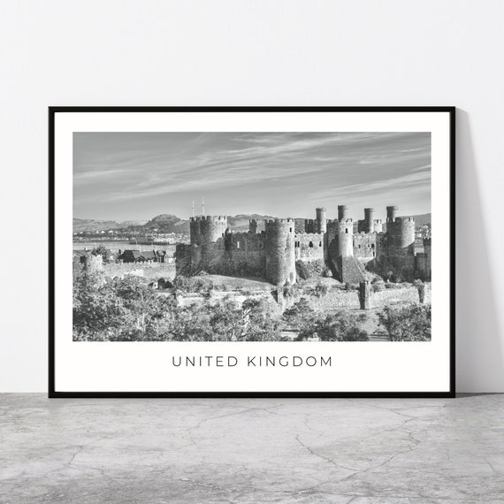 United Kingdom Wall Art United Kingdom Home Decor Conwy Castle Welsh Artful Travel Gift Wales Art Poster Print