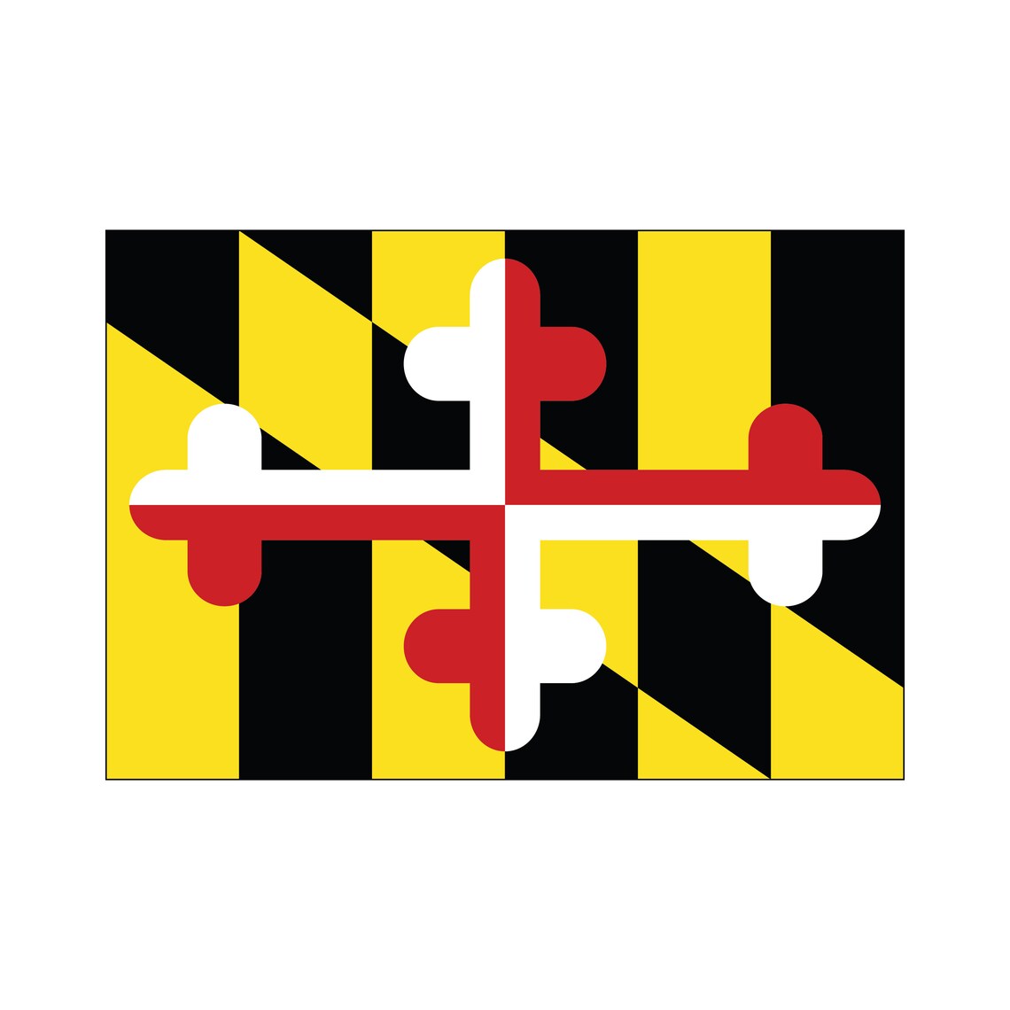 Maryland Flag MD Pride Art Print, Home Decor