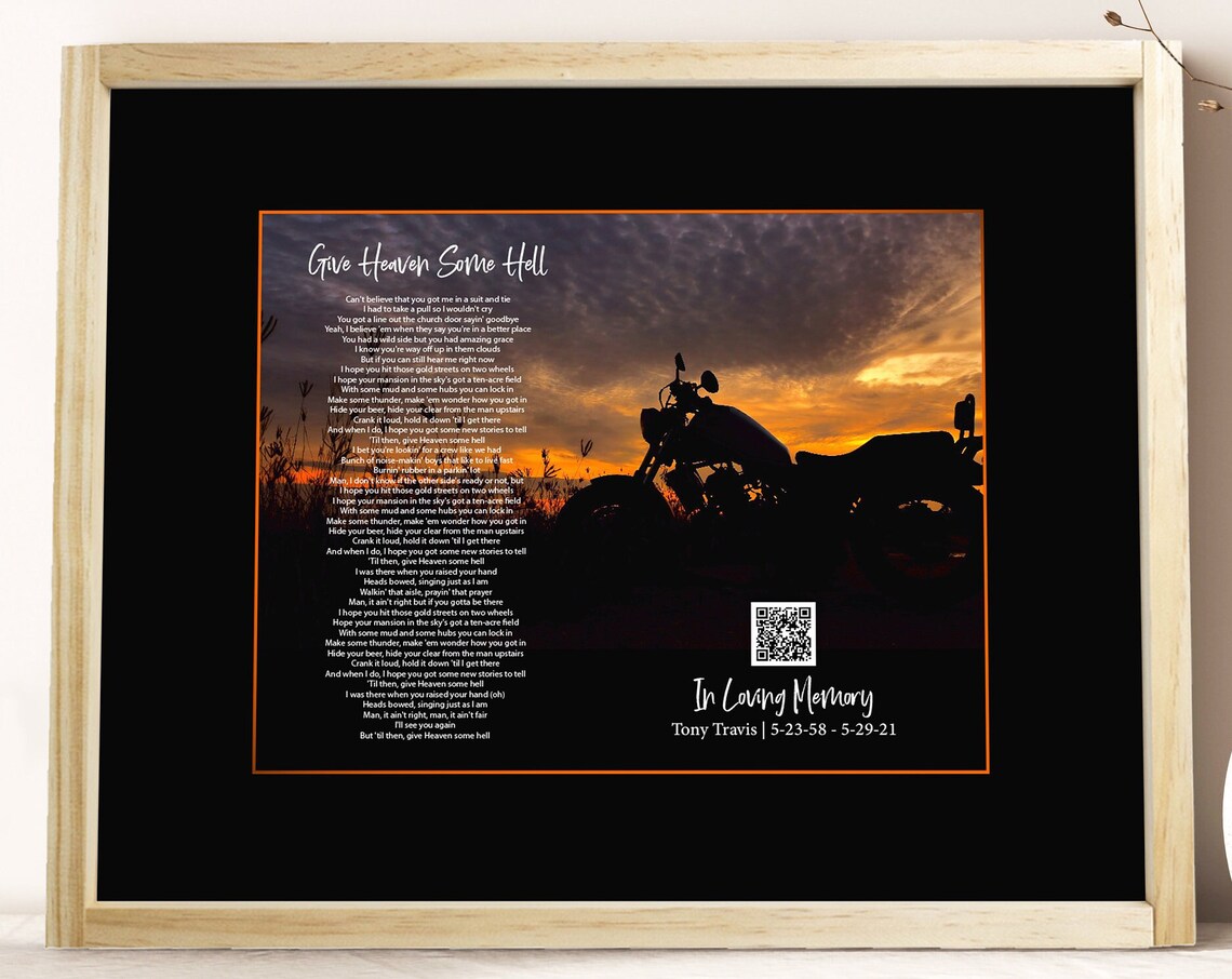 Obituary Keepsake, Personalized Memorial Print