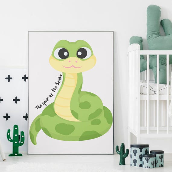 2025 Is The Year Of The Snake In Chinese Astrology For Nursery Print Art Art