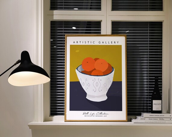 Mandarins Modern Kitchen Wall Art Fruit Art Kitchen Wall Decor Mandarin Print Citrus Print Still Life Art
