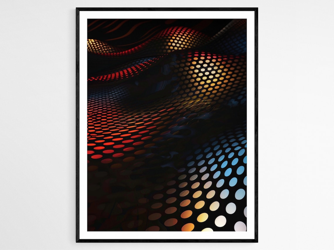 Geometric Abstract Art Print, Modern Minimalist