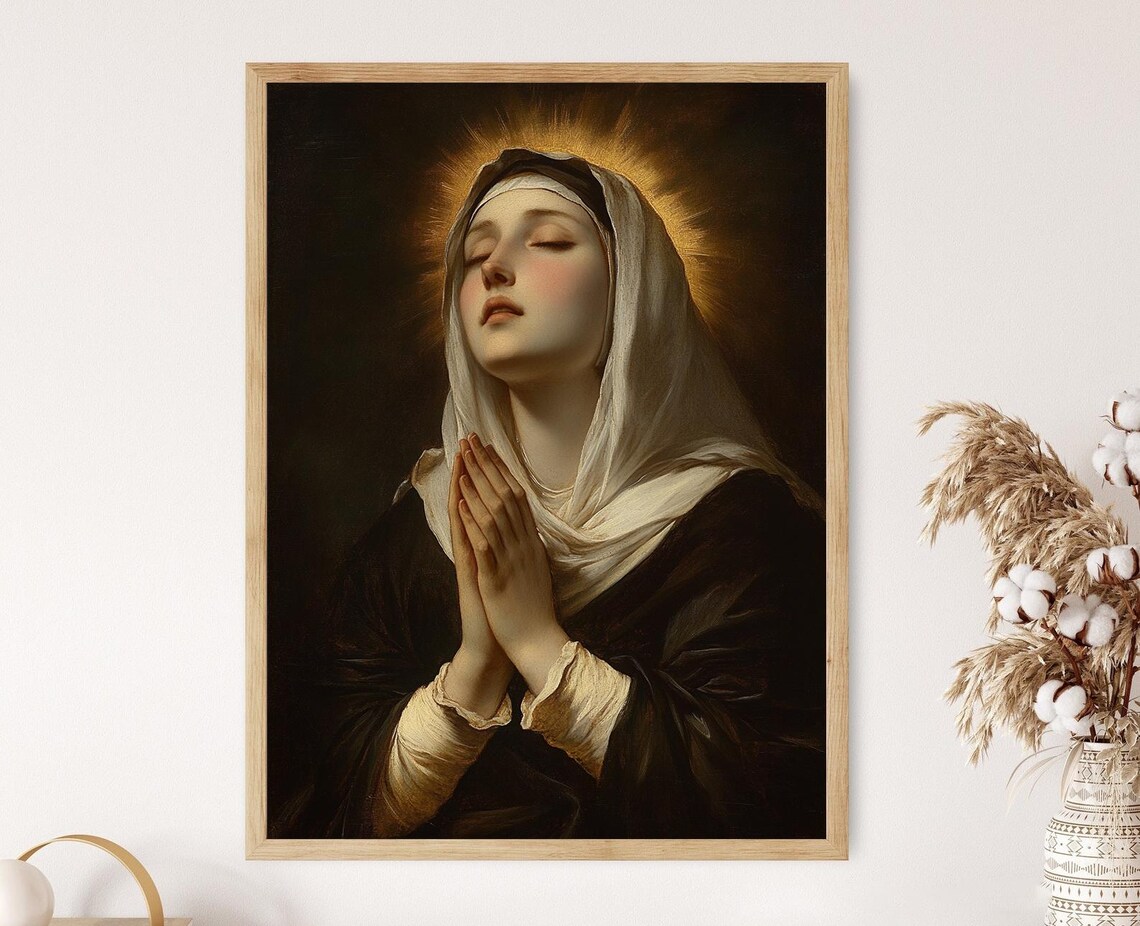 Saint Monica Portrait, Renaissance Religious Art