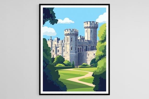 Windsor Castle Art Print England Royal Residence British Monarchy