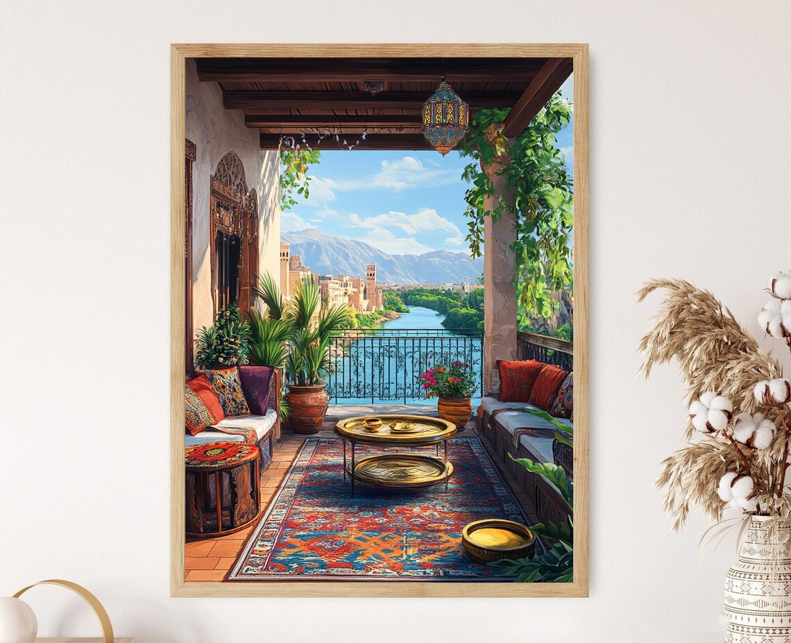 Jalalabad Rooftop Patio, Afghan Home Decor
