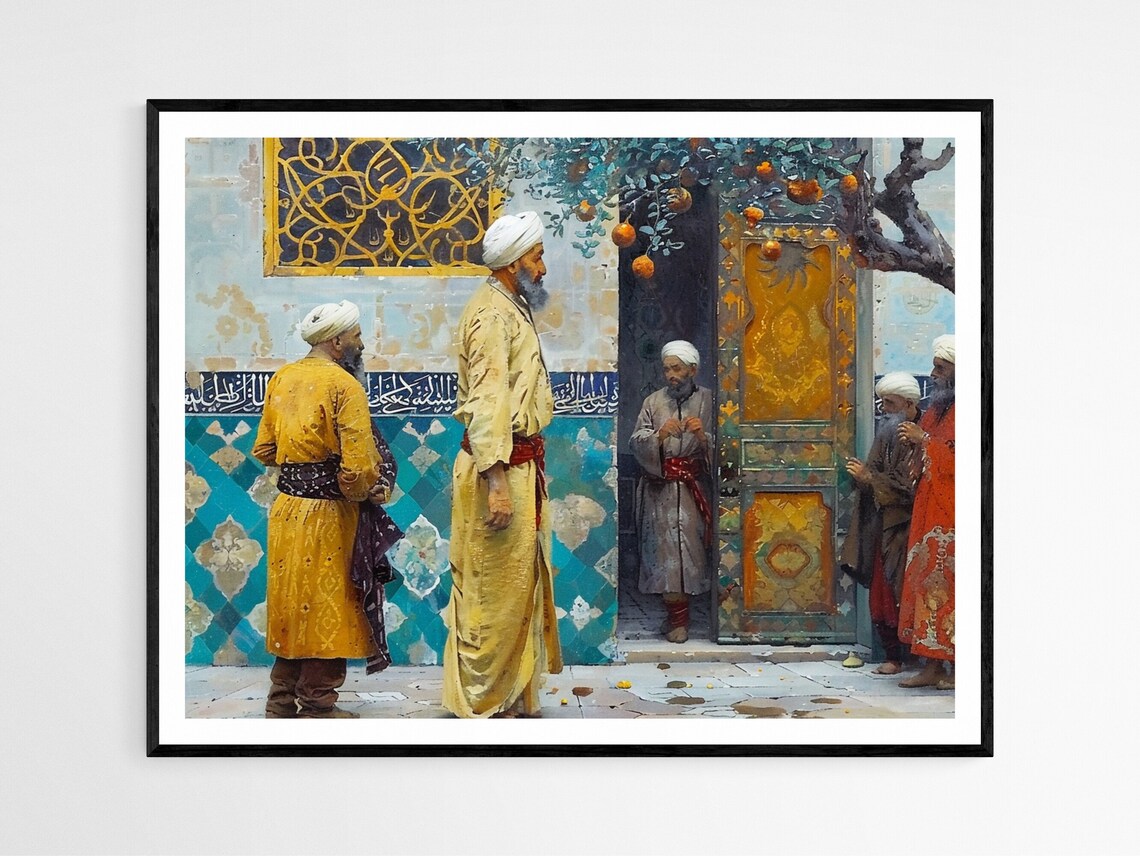 Osman Hamdi Bey Style Print, Classic Ottoman Art
