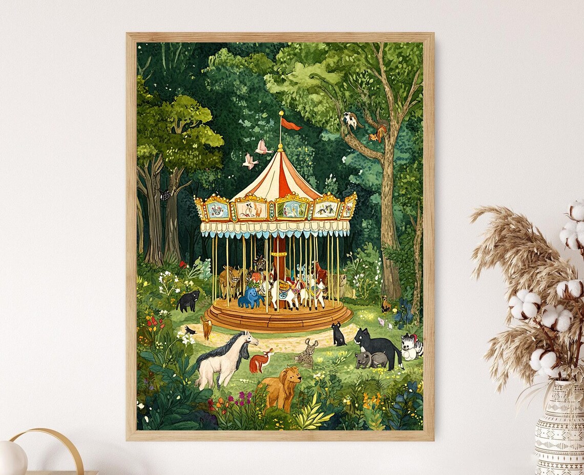 Beardsley Zoo, Connecticut Family Fun Illustration