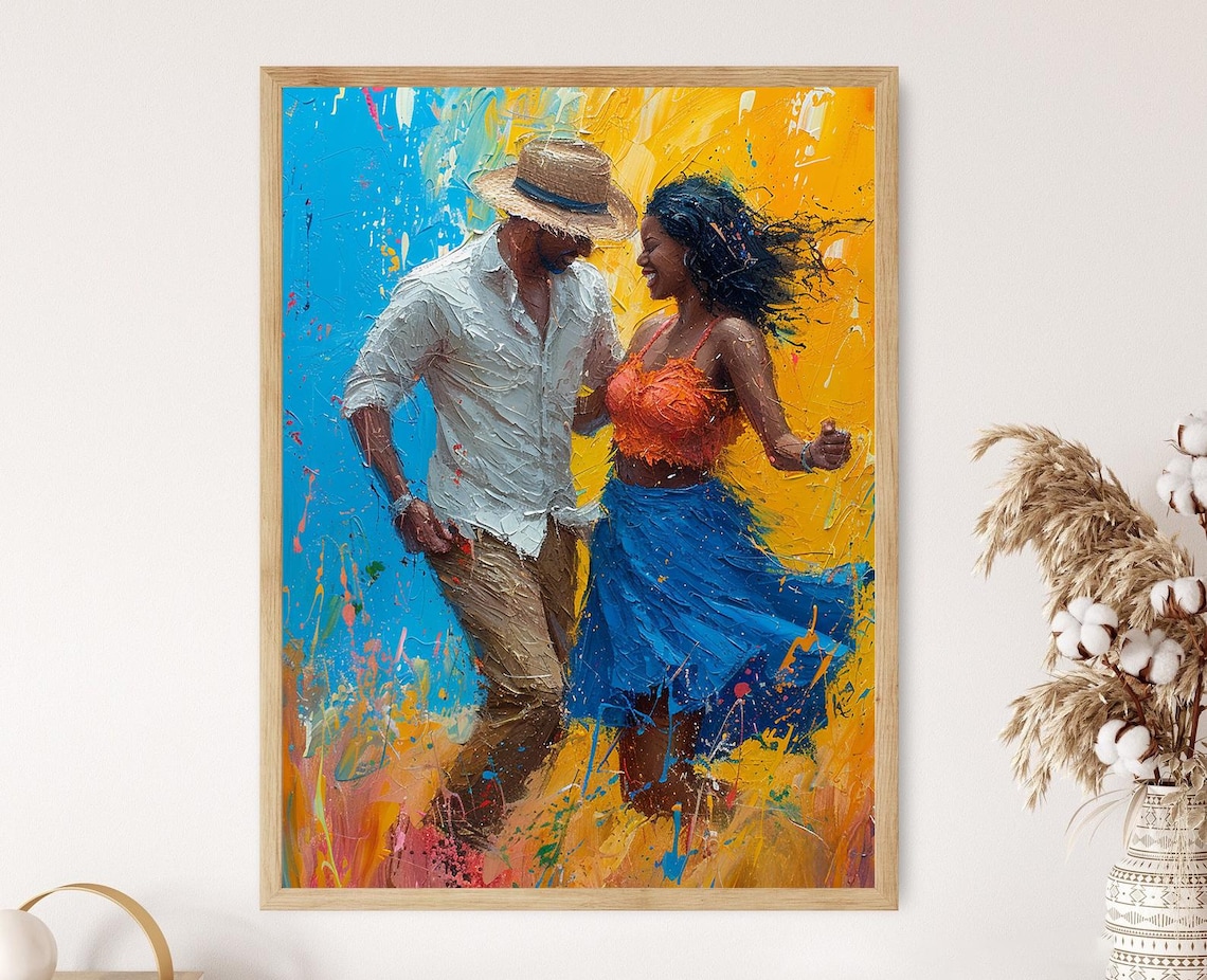 Reggaeton Dance, Puerto Rico Music Wall Art Print