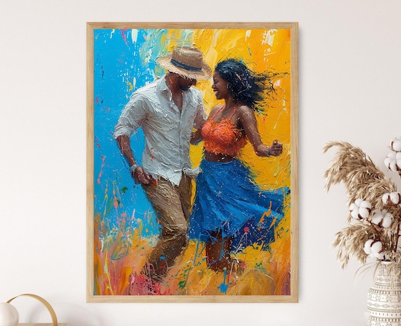 Reggaeton Dance, Puerto Rico Music Wall Art Print