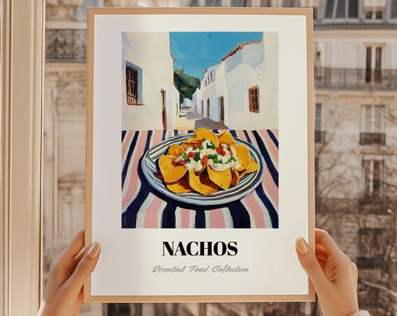 Nachos Mexican Cuisine Wall Art Kitchen Decor Restaurant