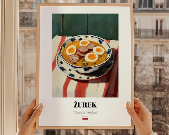 Urek Poster Art Polish Kitchen Food Illustration Cuisine
