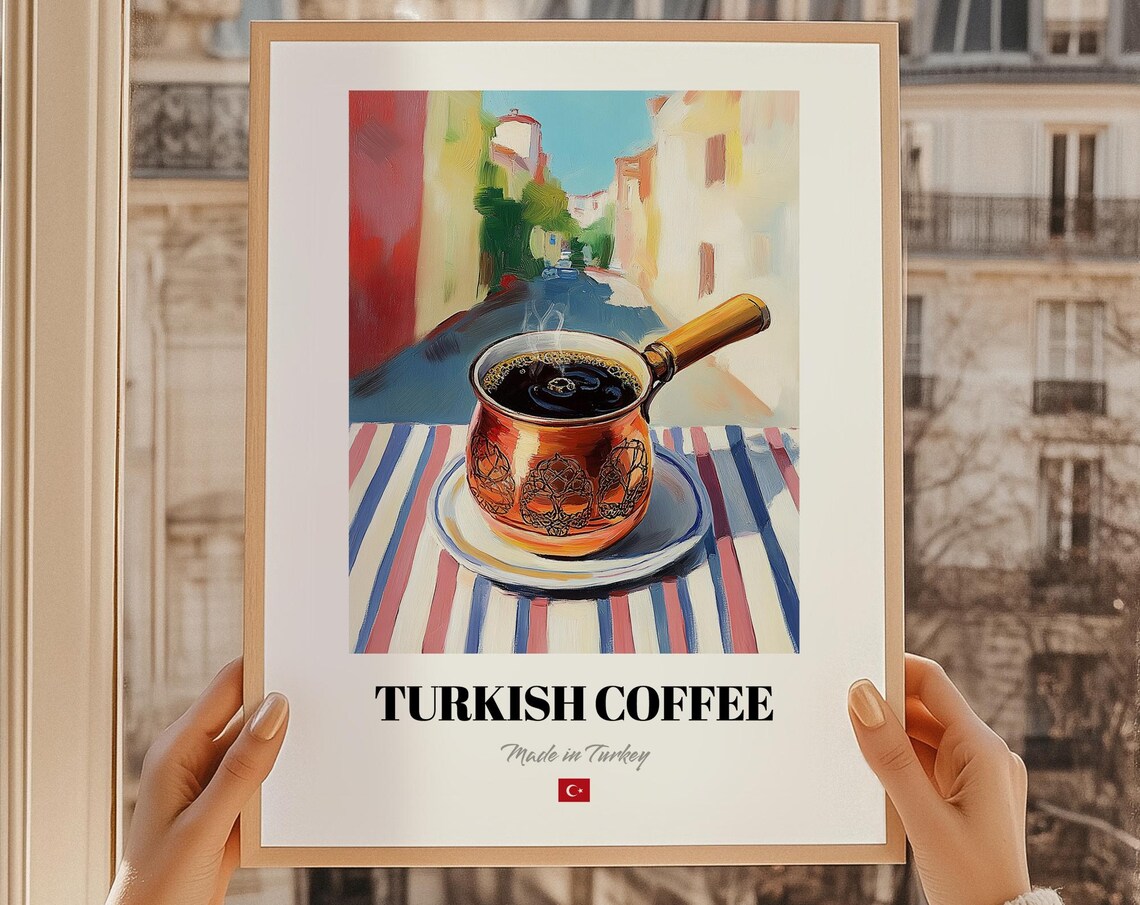 Turkish Coffee Trk Kahvesi Poster, Kitchen Print