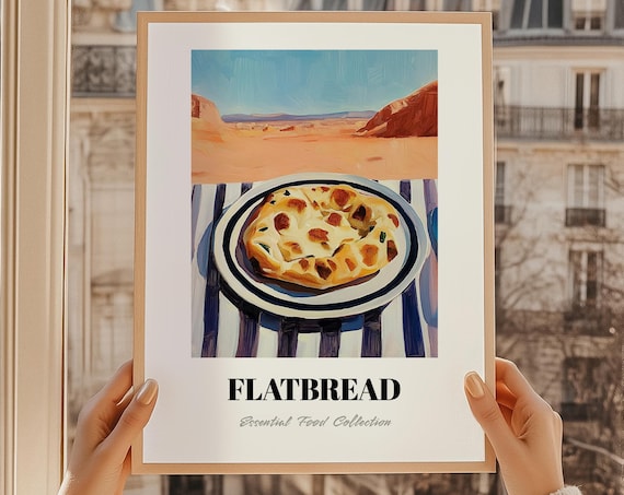 Flatbread Desert Canyon Backdrop Essential Food Collection Poster