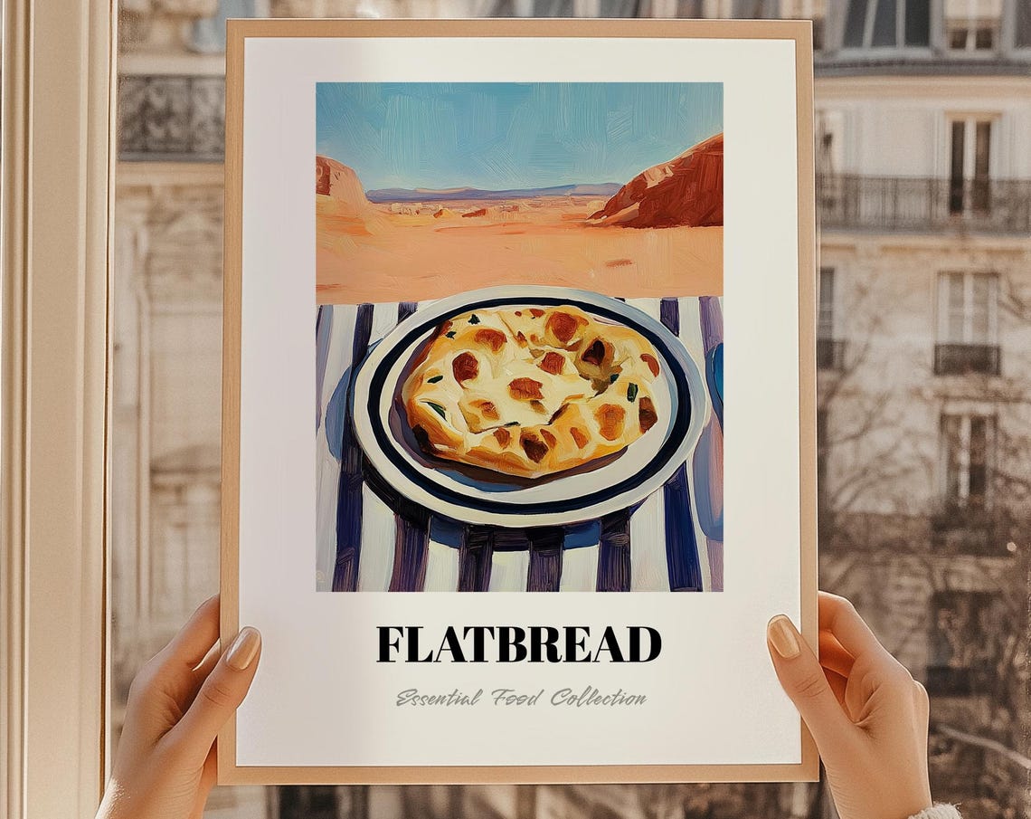Flatbread Desert Canyon Backdrop Essential Food Collection Poster