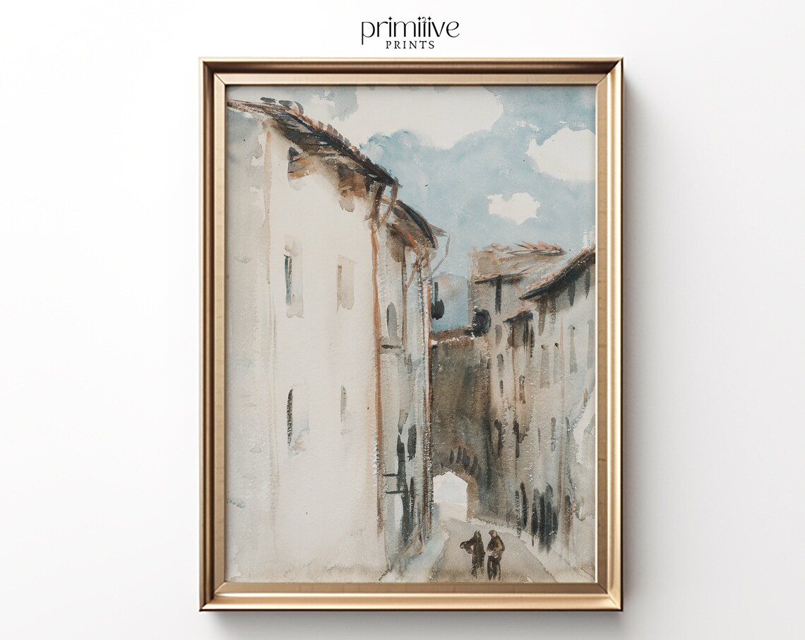 Spanish Architecture Vintage European Art Print