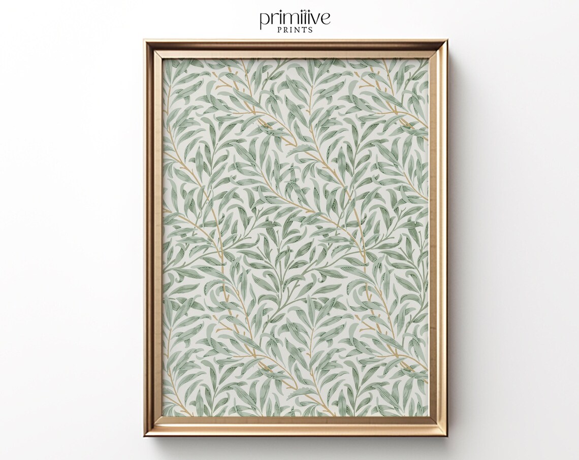 Botanical Tapestry, Vintage Textile Leaf Artwork