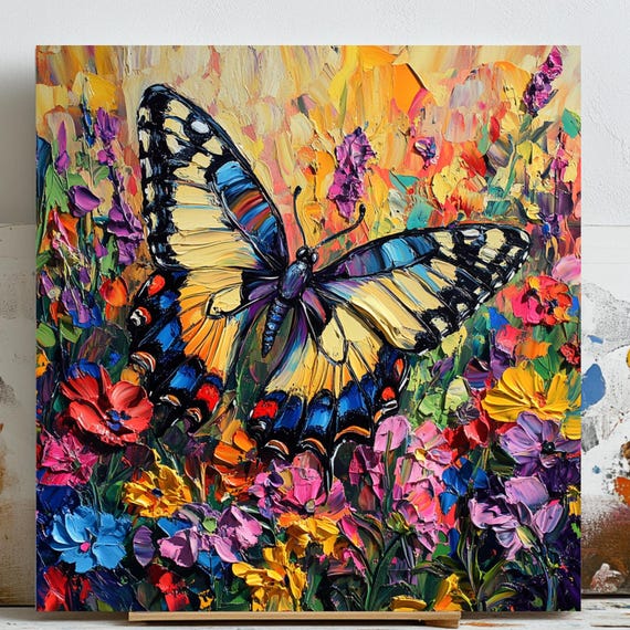 Butterfly Wall Decor, Modern Insect Art