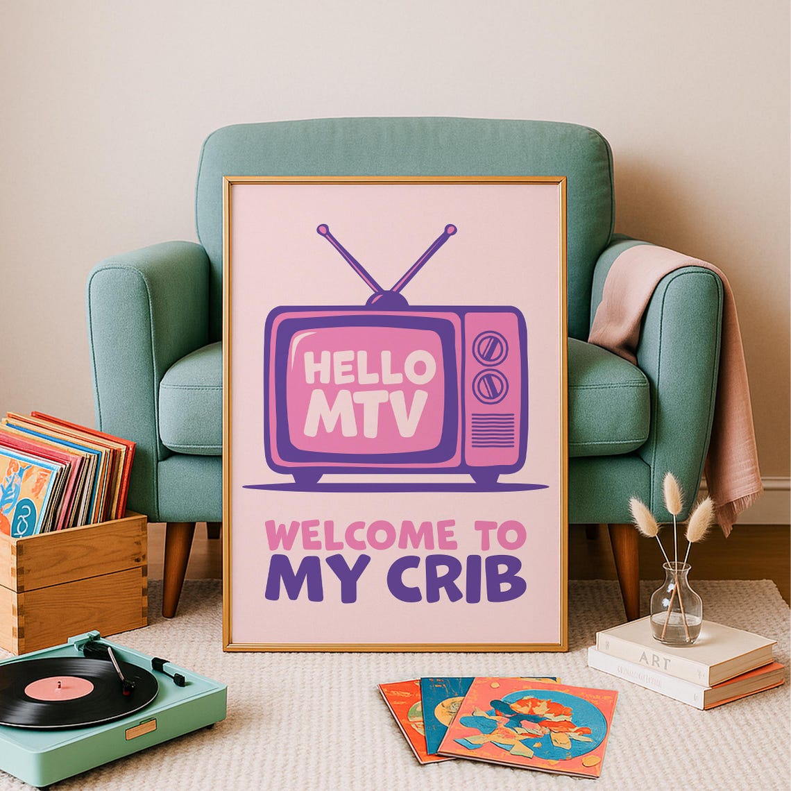 Welcome To My Crib Funny Apartment Art Print