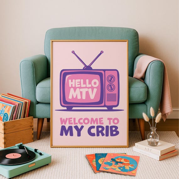Welcome To My Crib Funny Apartment Art Print