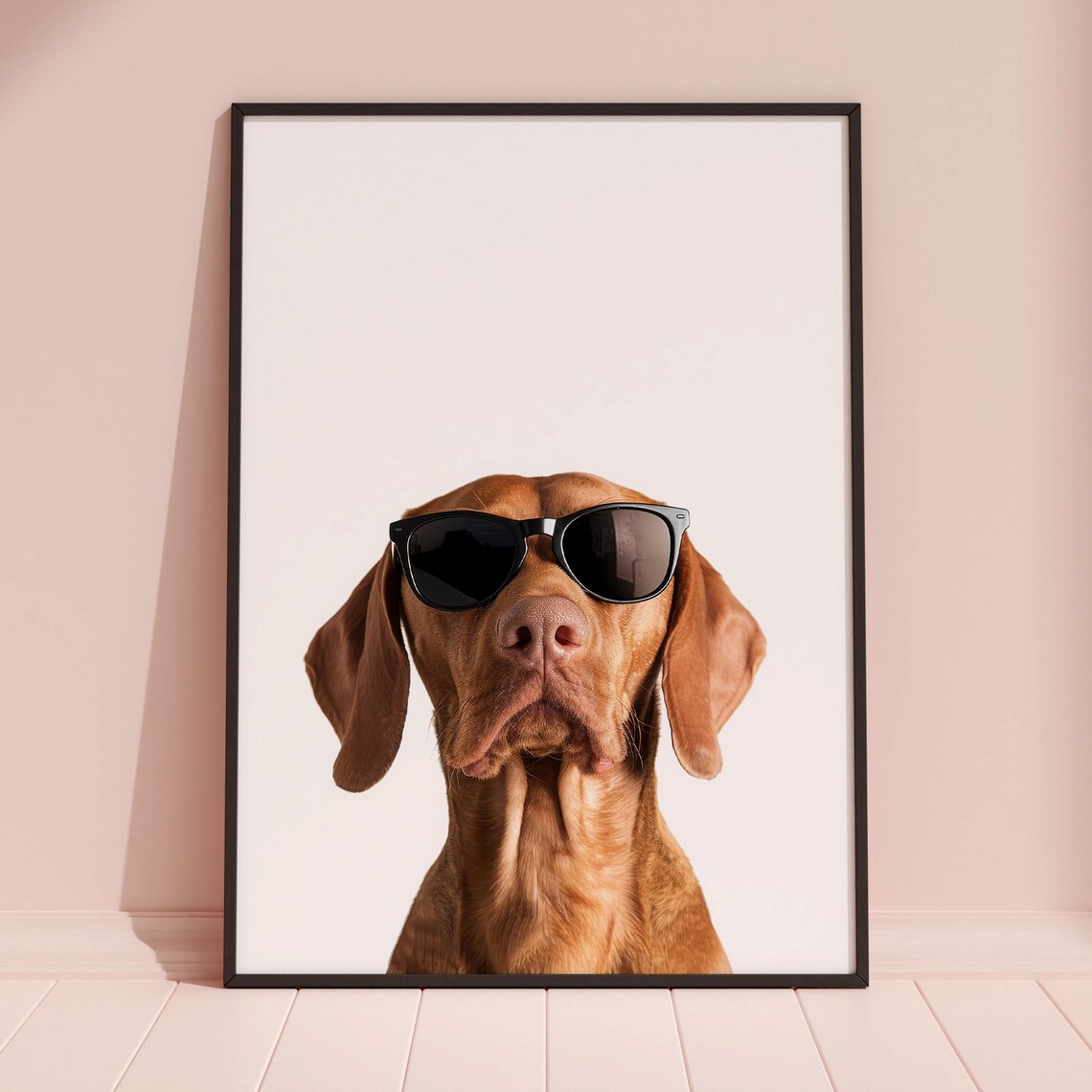 Vizsla In Sunglasses Print Vizsla Print Vizsla Poster Funny Vizsla Print Vizsla Art Funny Dog Print Funny Dog Art - Image 3