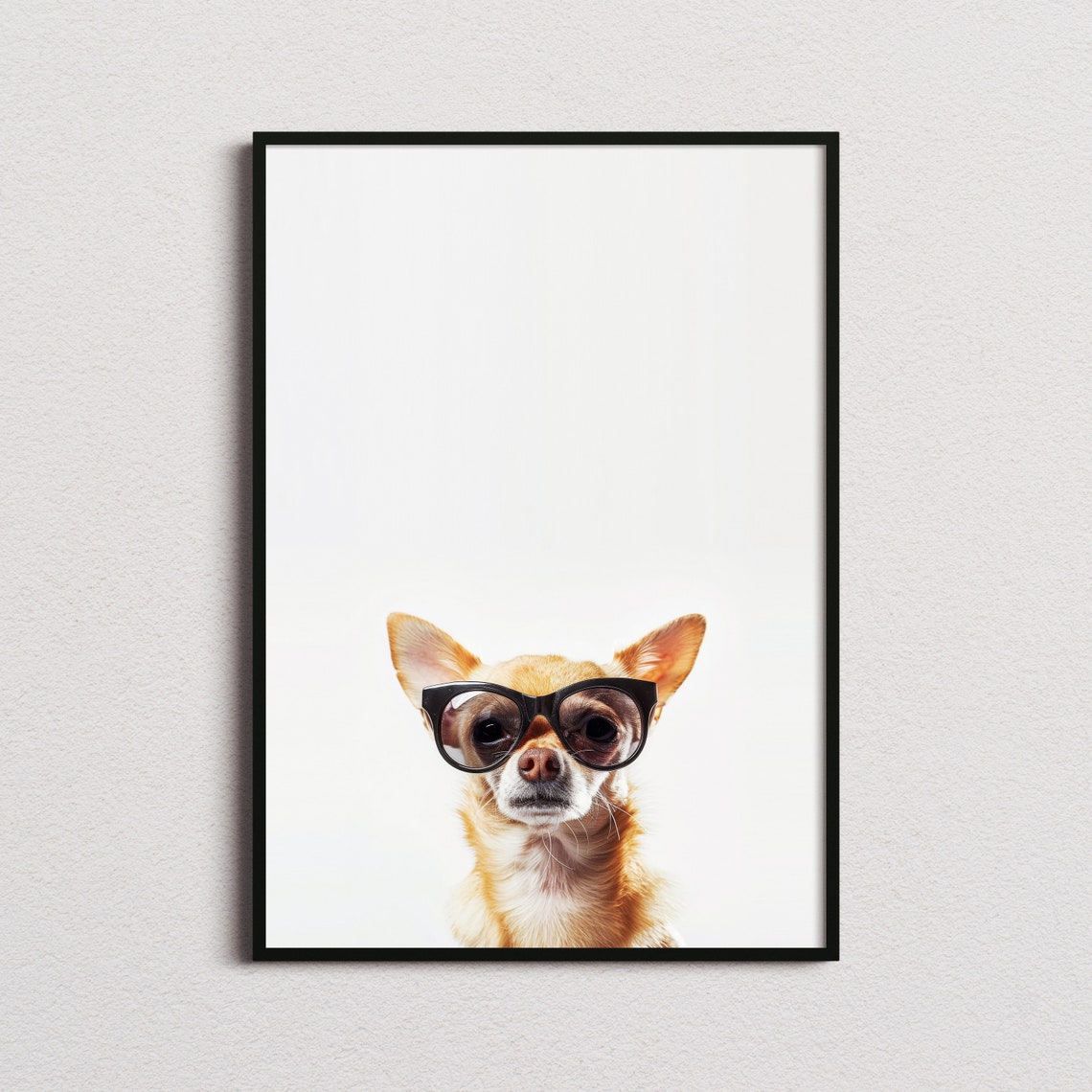 Chihuahua In Sunglasses Print Chihuahua Dog Print Chihuahua Dog Poster Funny Chihuahua Dog Print Chihuahua Dog Art Funny Dog Print