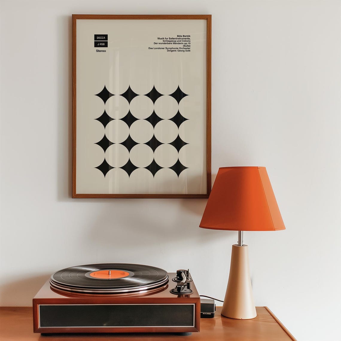 Bela Bartok Decca J458 Georg Solti Minimalist Classical Music Poster - Image 3