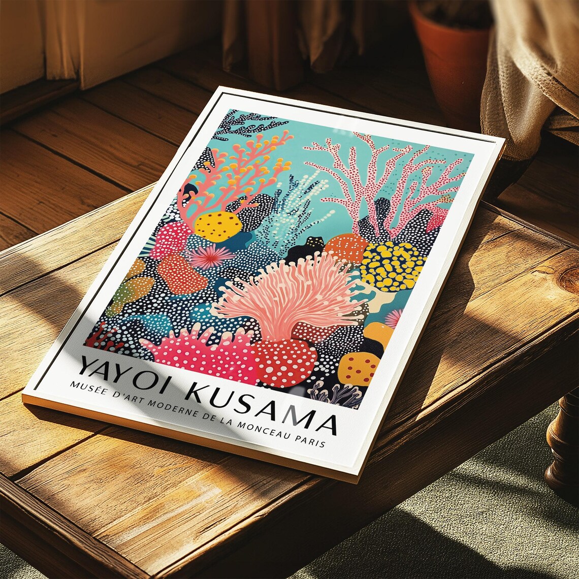 Coral Reef Poster, Yayoi Kusama Inspired Ocean - Image 3