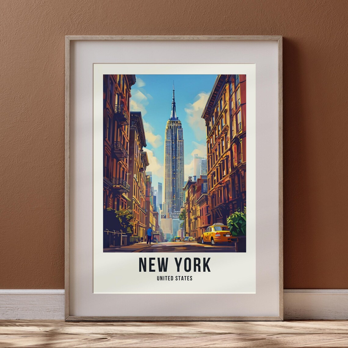 New York Empire State Travel Poster, Wall Art - Image 3