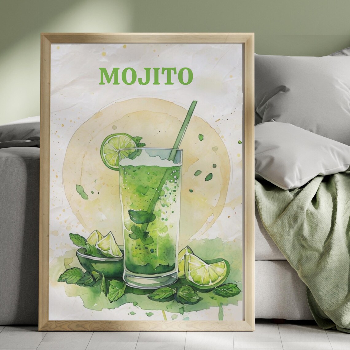 Mojito Poster Print, Kitchen Wall Decor - Image 4