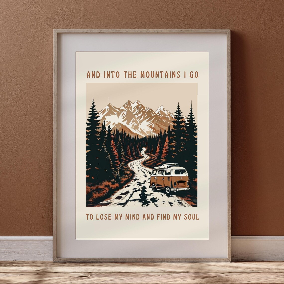 Into The Mountains Motivational Poster, Inspirational Quote - Image 3