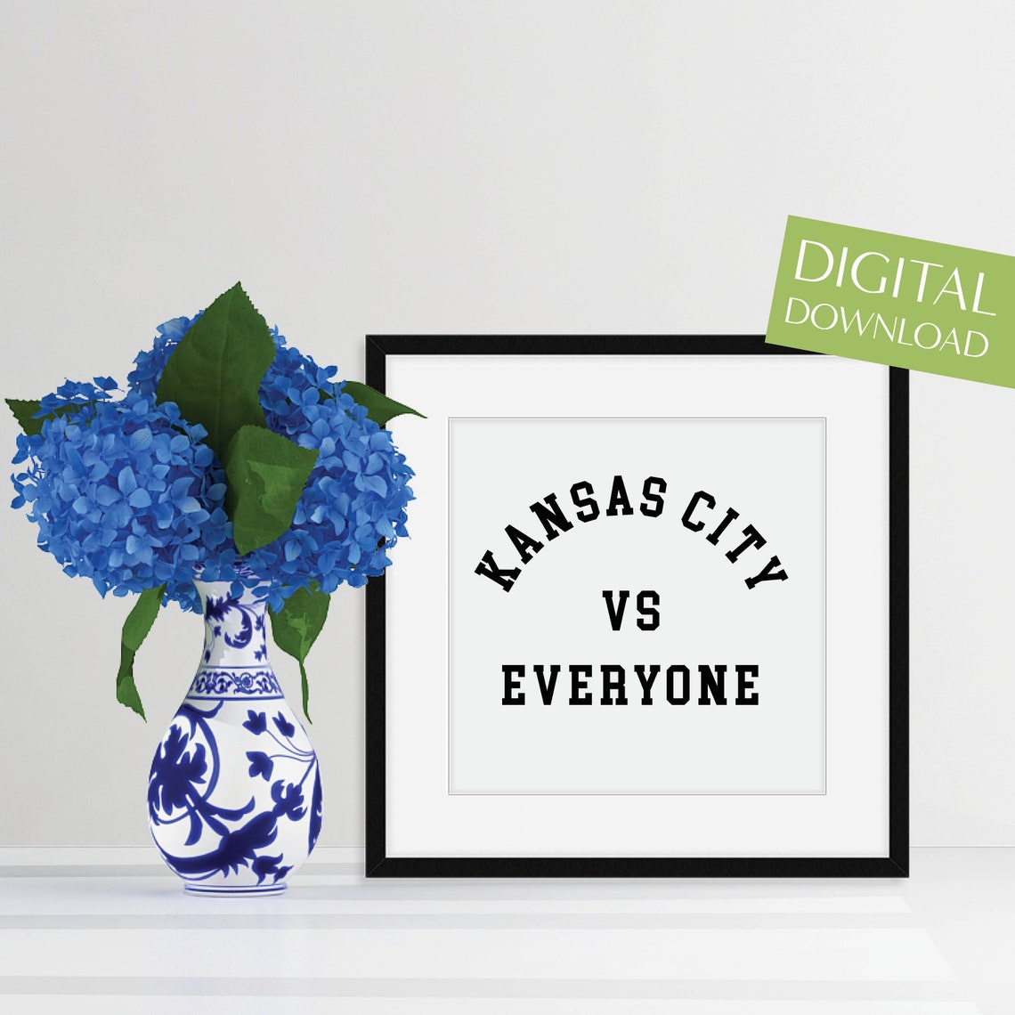 Kansas City Vs Everyone Kansas City Vs Everybody Kansas City Sports Kansas City Decor Kansas City Art Print