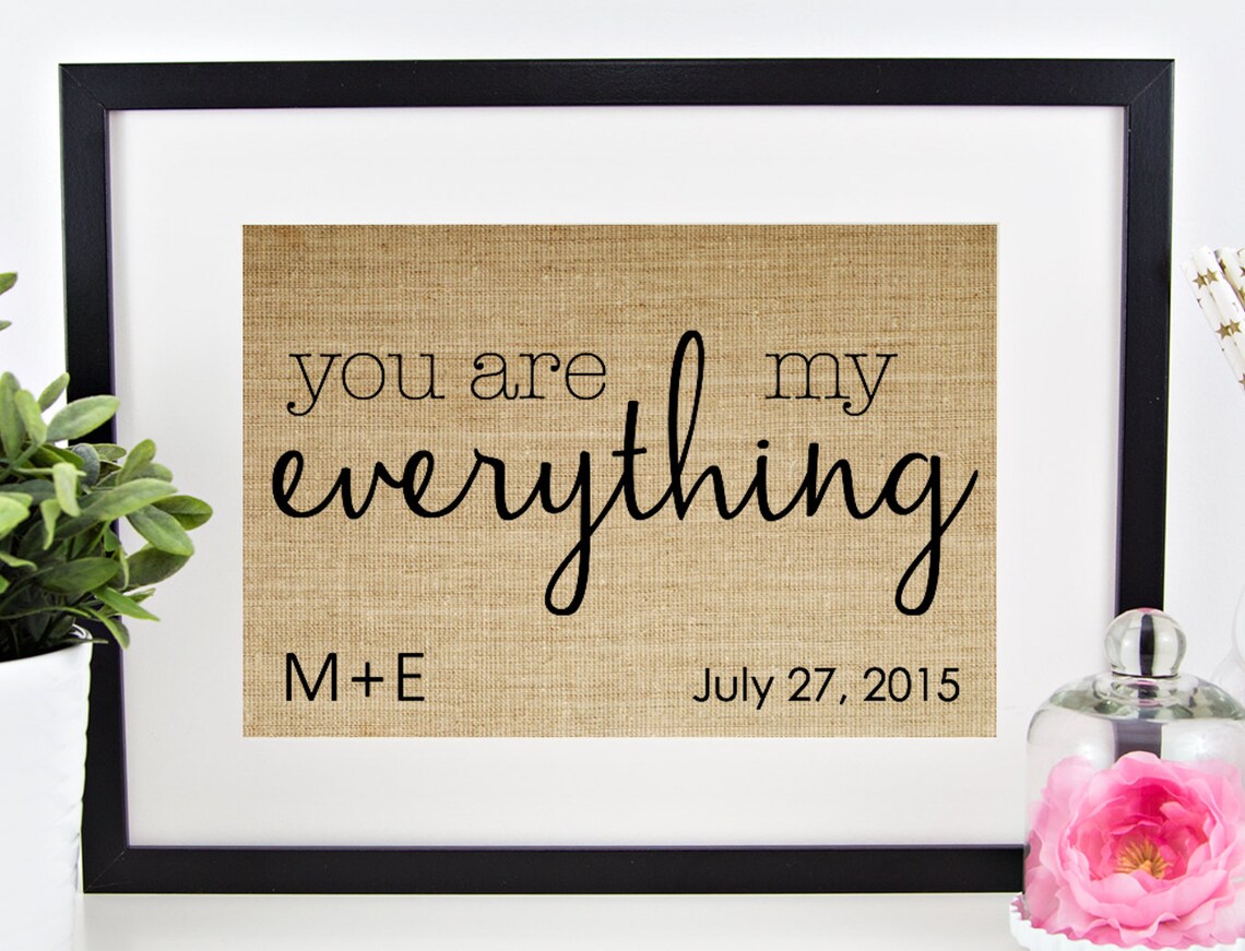 Bridal Shower Gift Rustic Wedding Decor, Art Print