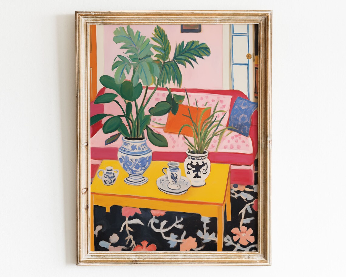 Maximalist Prints Floral Wall Art Flower Market Poster Matisse Style Dopamine Decor - Image 2