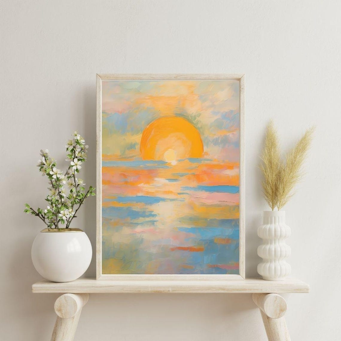 Sunset Art Print Wall Art Art Abstract Wall Art Art Colourful Art Maximalist Minimalistic