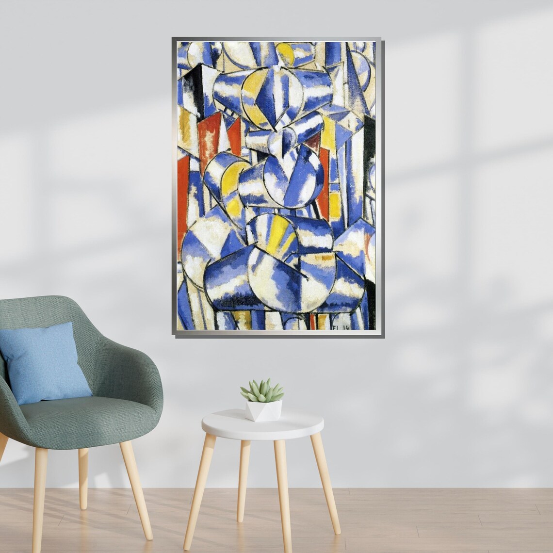 Fernand L e9ger Cubist Abstract Geometric Art Print - Image 3